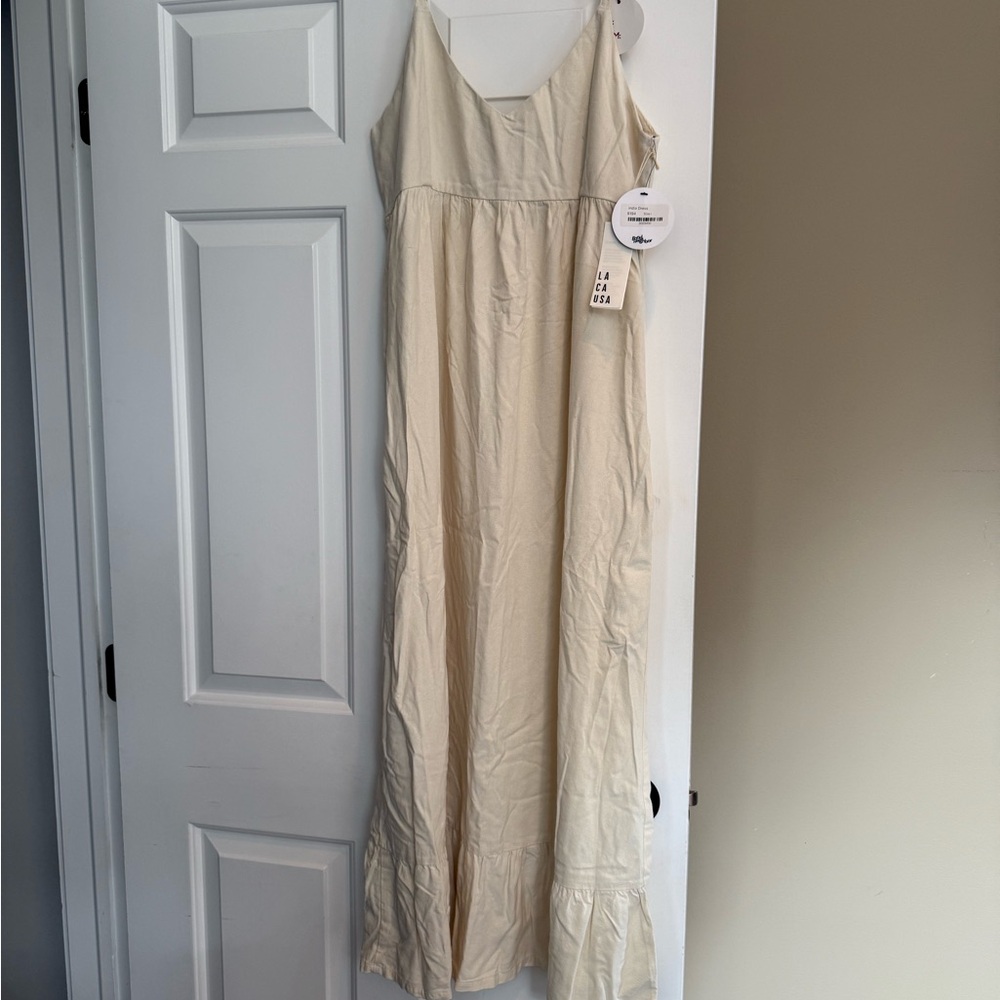 Good Neighbor Cream Maxi Dress